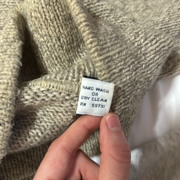 REI Rag Wool Sweater With Shawl Collar - Picture 5 of 5